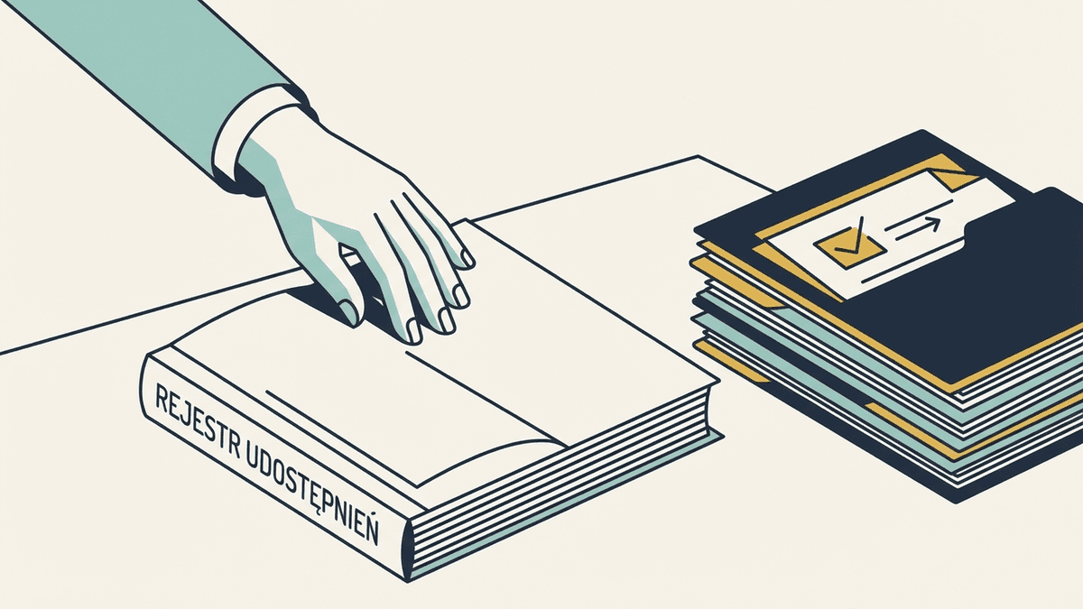 Ilustracja materiału: Co robić, gdy kontroler żąda dokumentów „od ręki” (procedura + bezpieczeństwo danych)