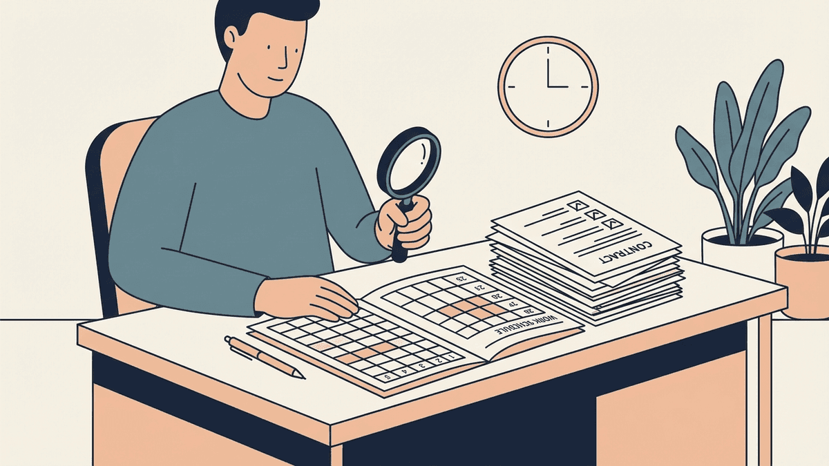 Ilustracja materiału: Limity czasu pracy i dyżurów lekarzy. Jak czytać grafik i opt-out bez chaosu