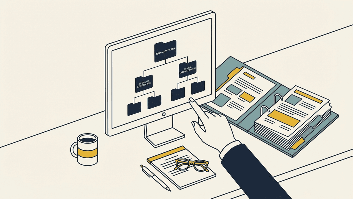 Ilustracja materiału: Jak prowadzić „teczkę kontrolną” w placówce (gotowa struktura folderów)
